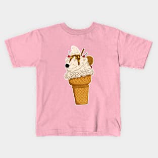 Polar Bear Ice Cream Kids T-Shirt